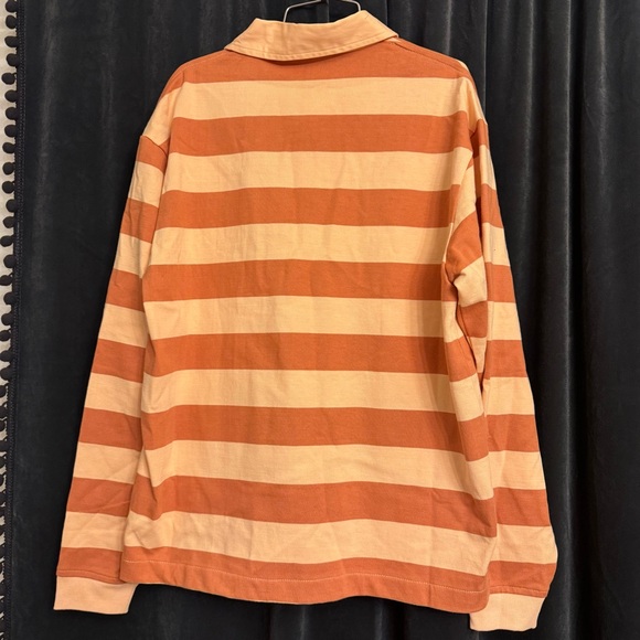 Taylor Swift Life Of A Showgirl Longsleeve Rugby T-Shirt Womens S Orange Polo - Picture 4 of 4